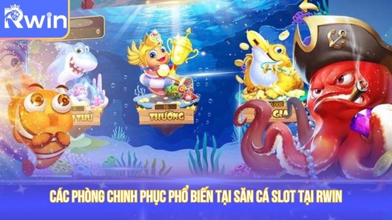 Các phòng chinh phục phổ biến tại săn cá slot tại Rwin