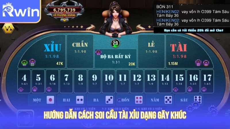 Hướng dẫn cách soi cầu tài xỉu dạng gãy khúc