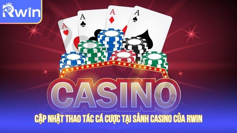 Cập nhật thao tác cá cược tại sảnh casino của Rwin